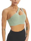 one shoulder sports bra